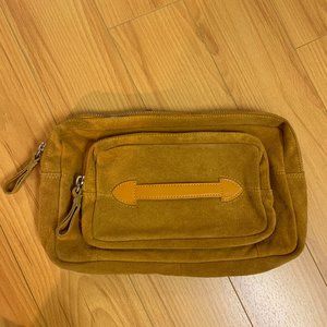 ASOS Yellow Suede Large Clutch